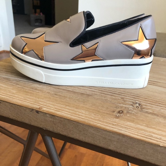 Stella McCartney Binx gray and rose gold shoes - Picture 4 of 8